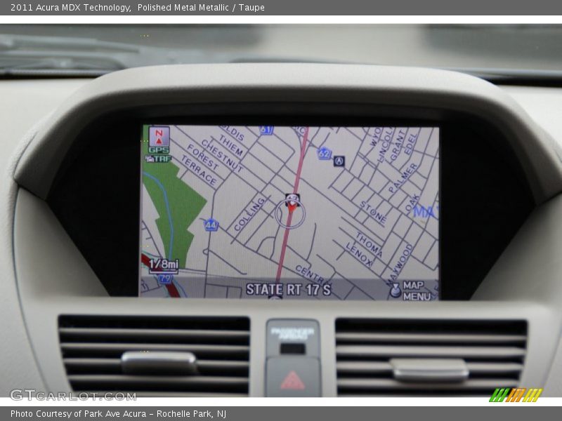 Polished Metal Metallic / Taupe 2011 Acura MDX Technology