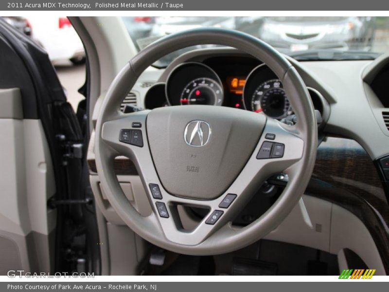 Polished Metal Metallic / Taupe 2011 Acura MDX Technology