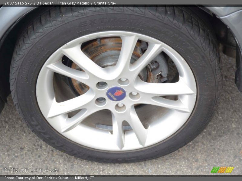 Titan Gray Metallic / Granite Gray 2007 Saab 9-5 2.3T Sedan