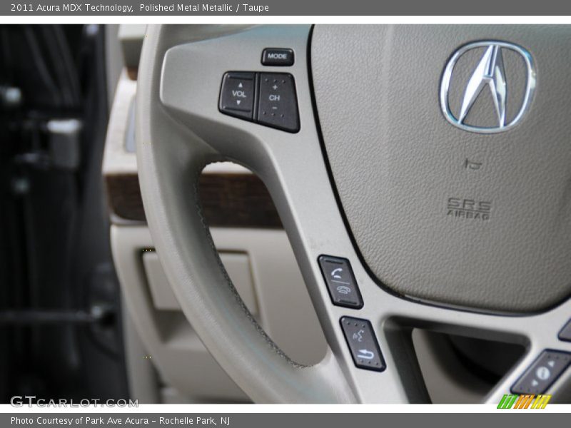 Polished Metal Metallic / Taupe 2011 Acura MDX Technology