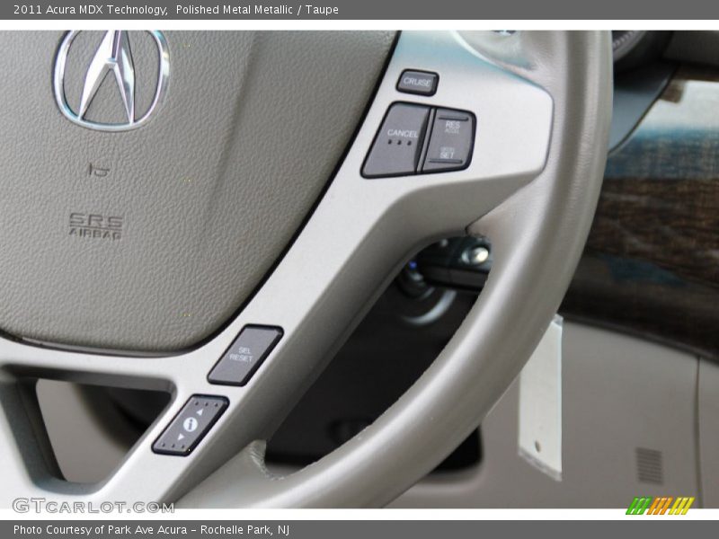 Polished Metal Metallic / Taupe 2011 Acura MDX Technology