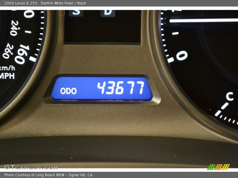 Starfire White Pearl / Black 2009 Lexus IS 250