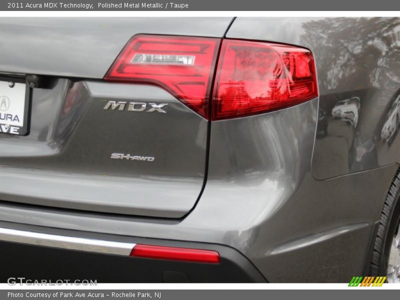Polished Metal Metallic / Taupe 2011 Acura MDX Technology