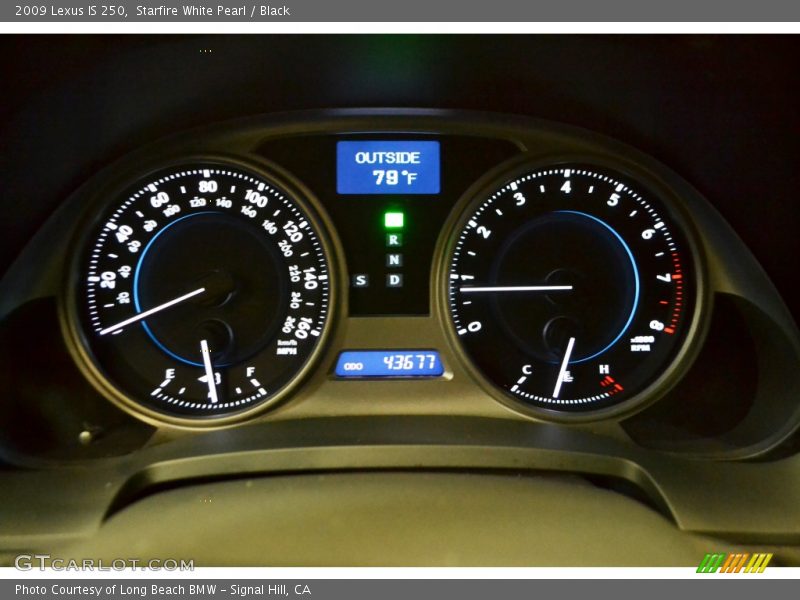 Starfire White Pearl / Black 2009 Lexus IS 250