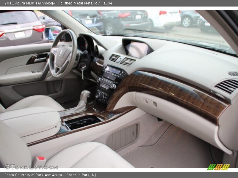 Polished Metal Metallic / Taupe 2011 Acura MDX Technology