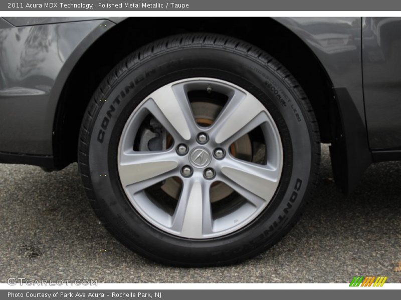 Polished Metal Metallic / Taupe 2011 Acura MDX Technology