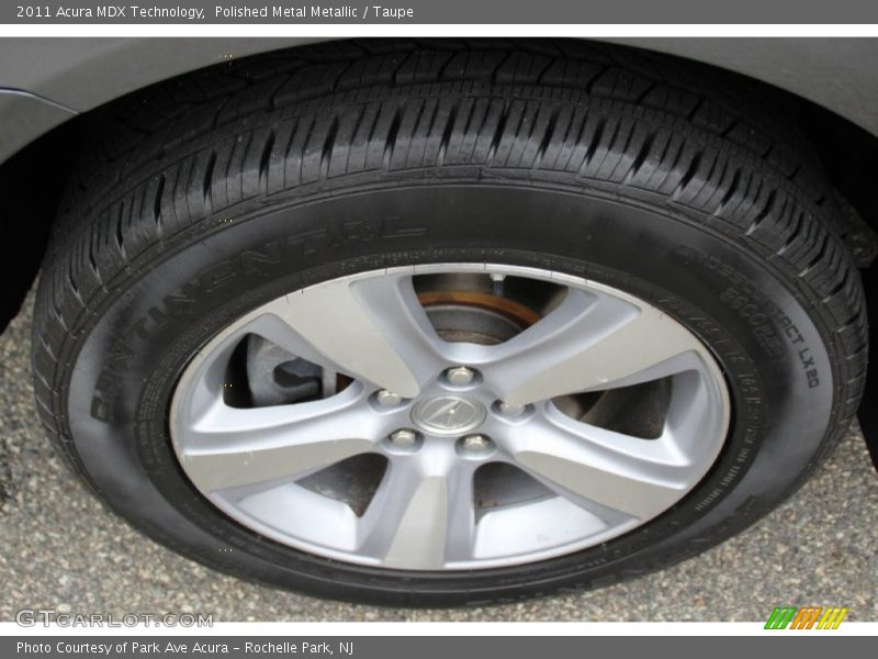 Polished Metal Metallic / Taupe 2011 Acura MDX Technology