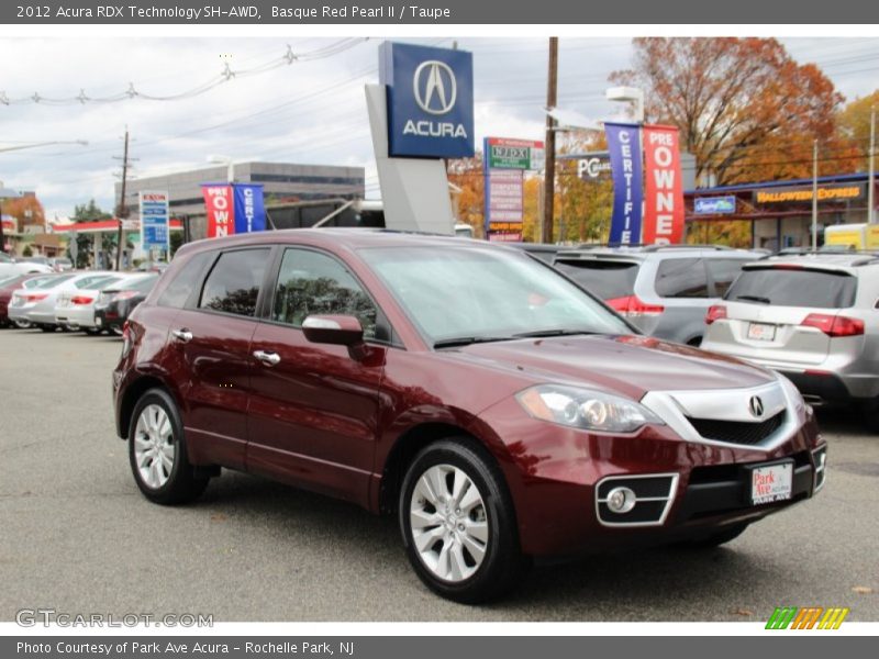 Basque Red Pearl II / Taupe 2012 Acura RDX Technology SH-AWD