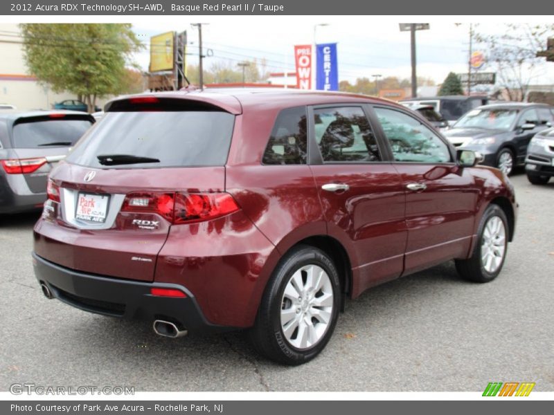 Basque Red Pearl II / Taupe 2012 Acura RDX Technology SH-AWD