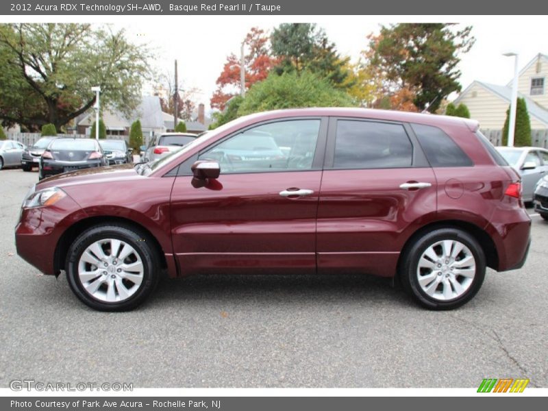 Basque Red Pearl II / Taupe 2012 Acura RDX Technology SH-AWD
