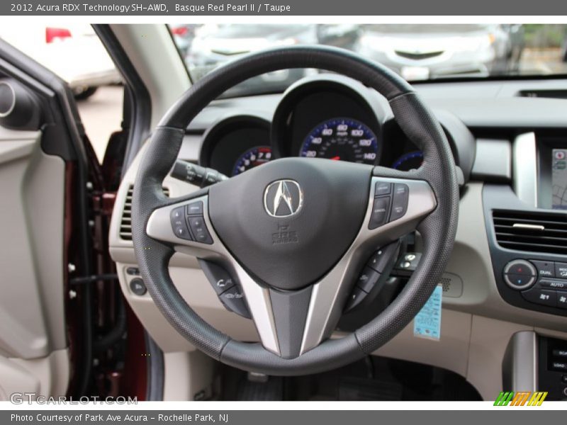 Basque Red Pearl II / Taupe 2012 Acura RDX Technology SH-AWD