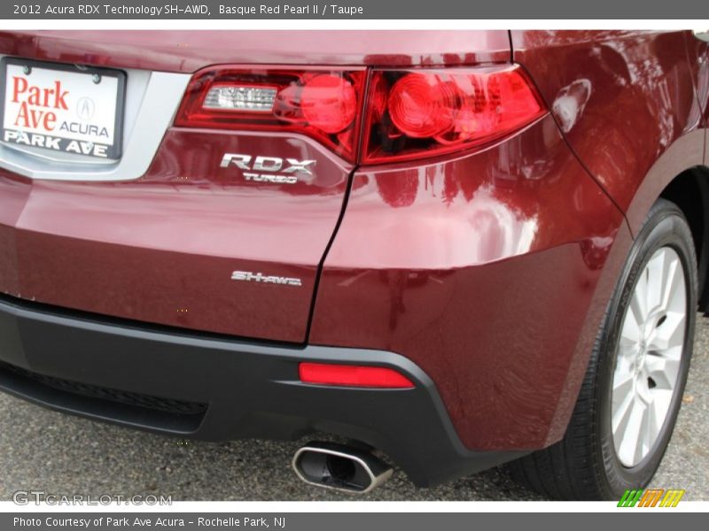 Basque Red Pearl II / Taupe 2012 Acura RDX Technology SH-AWD