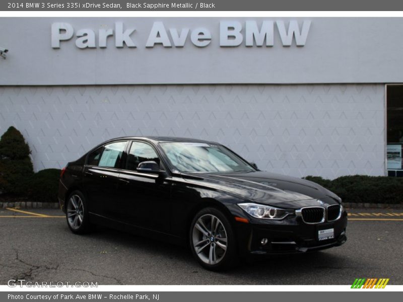 Black Sapphire Metallic / Black 2014 BMW 3 Series 335i xDrive Sedan