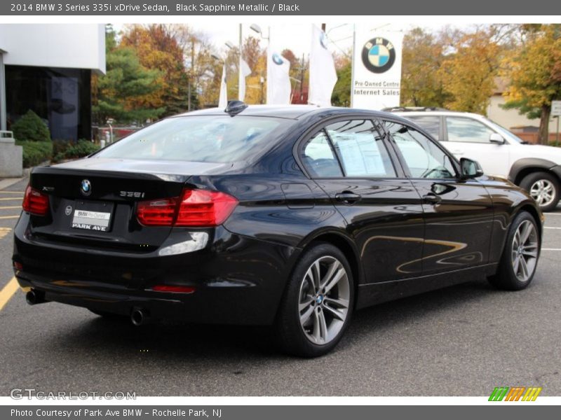 Black Sapphire Metallic / Black 2014 BMW 3 Series 335i xDrive Sedan