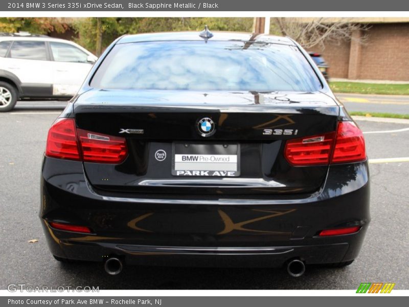 Black Sapphire Metallic / Black 2014 BMW 3 Series 335i xDrive Sedan