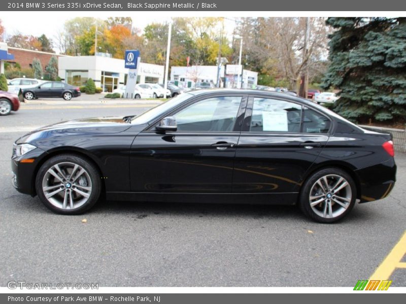 Black Sapphire Metallic / Black 2014 BMW 3 Series 335i xDrive Sedan