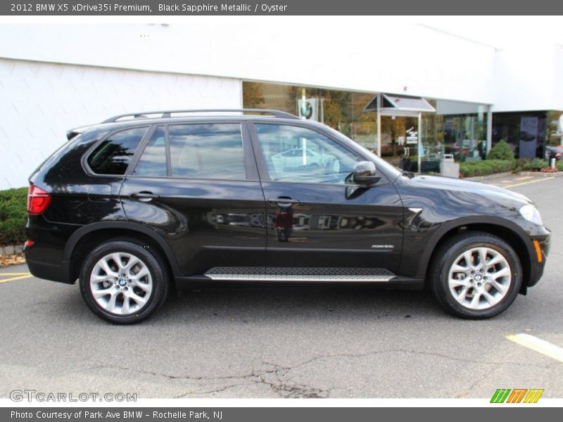Black Sapphire Metallic / Oyster 2012 BMW X5 xDrive35i Premium
