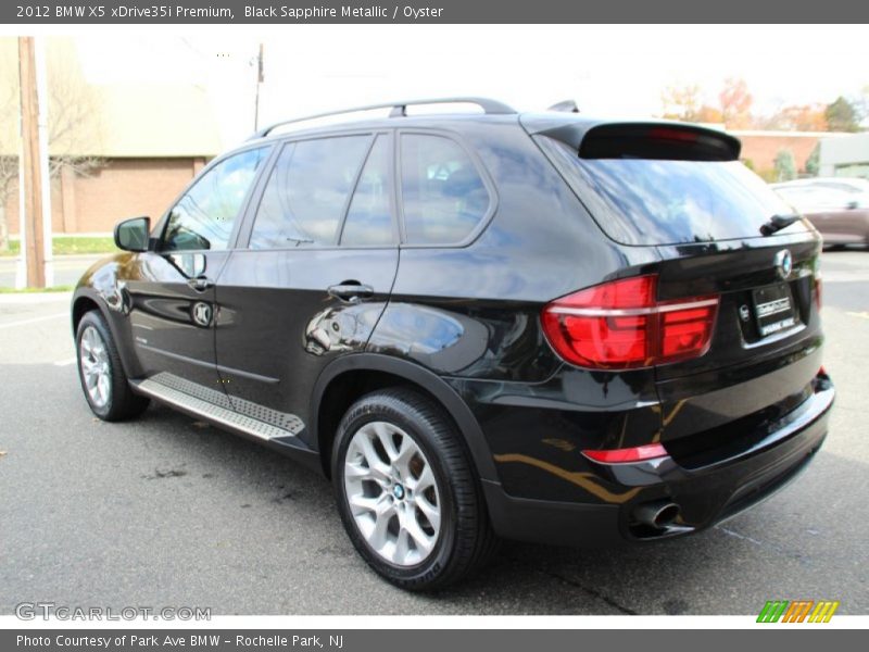 Black Sapphire Metallic / Oyster 2012 BMW X5 xDrive35i Premium