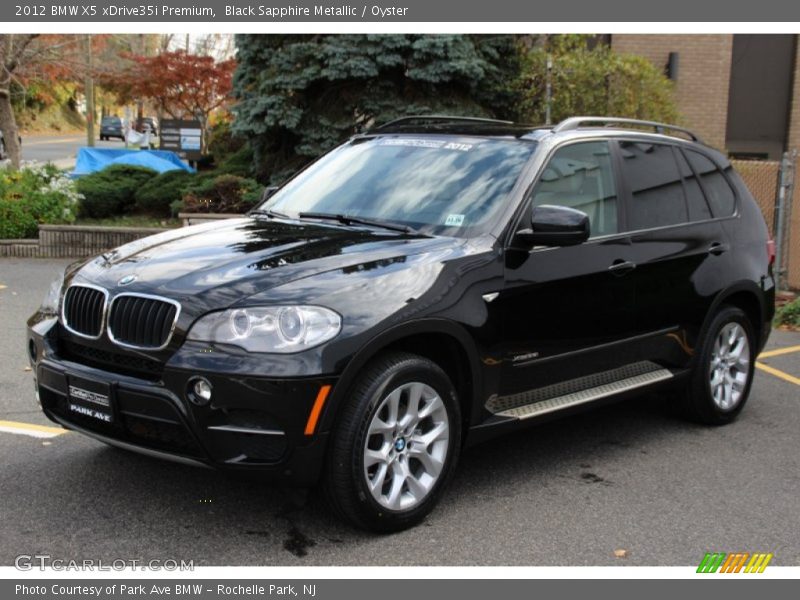 Black Sapphire Metallic / Oyster 2012 BMW X5 xDrive35i Premium