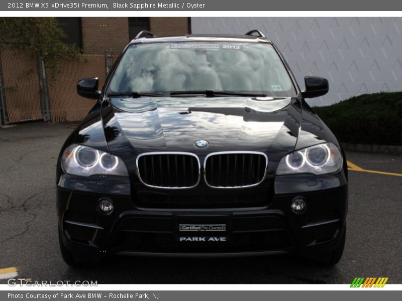 Black Sapphire Metallic / Oyster 2012 BMW X5 xDrive35i Premium