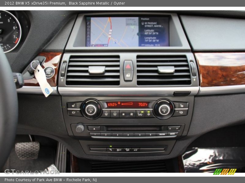Black Sapphire Metallic / Oyster 2012 BMW X5 xDrive35i Premium