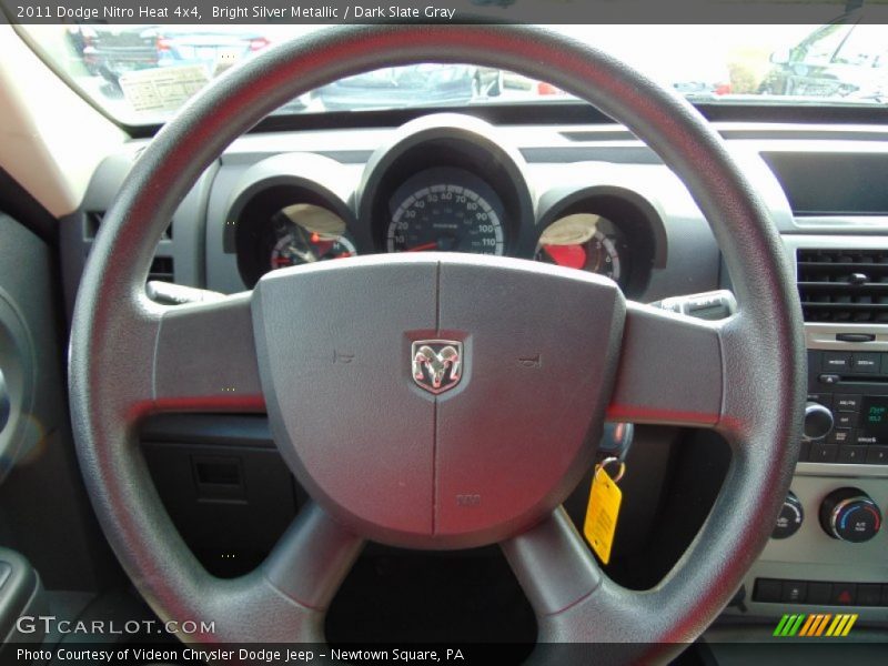 Bright Silver Metallic / Dark Slate Gray 2011 Dodge Nitro Heat 4x4