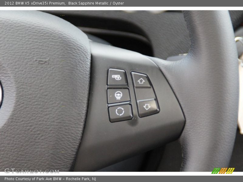 Black Sapphire Metallic / Oyster 2012 BMW X5 xDrive35i Premium
