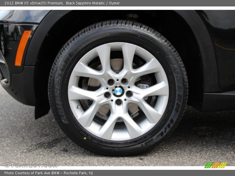 Black Sapphire Metallic / Oyster 2012 BMW X5 xDrive35i Premium