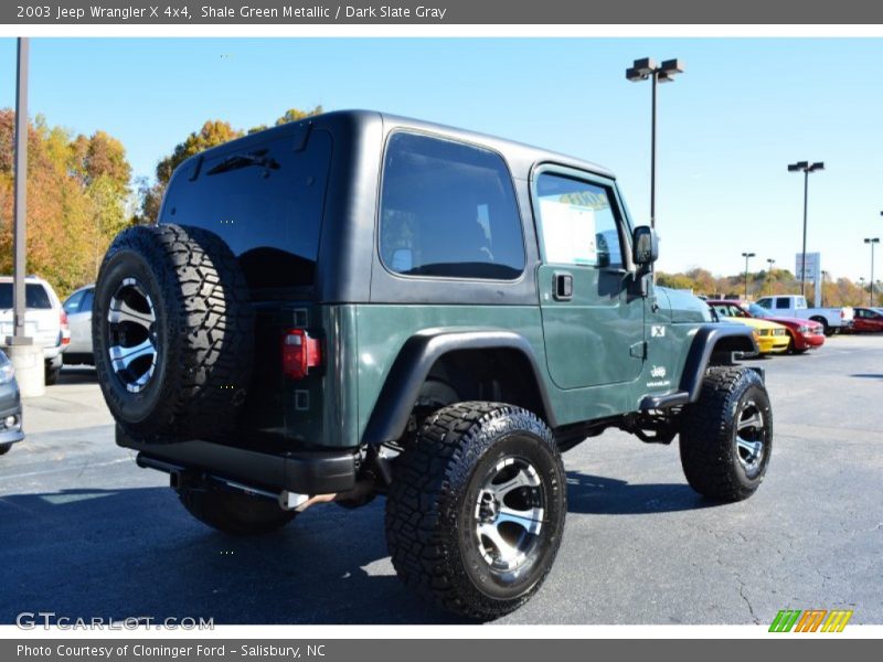 Shale Green Metallic / Dark Slate Gray 2003 Jeep Wrangler X 4x4