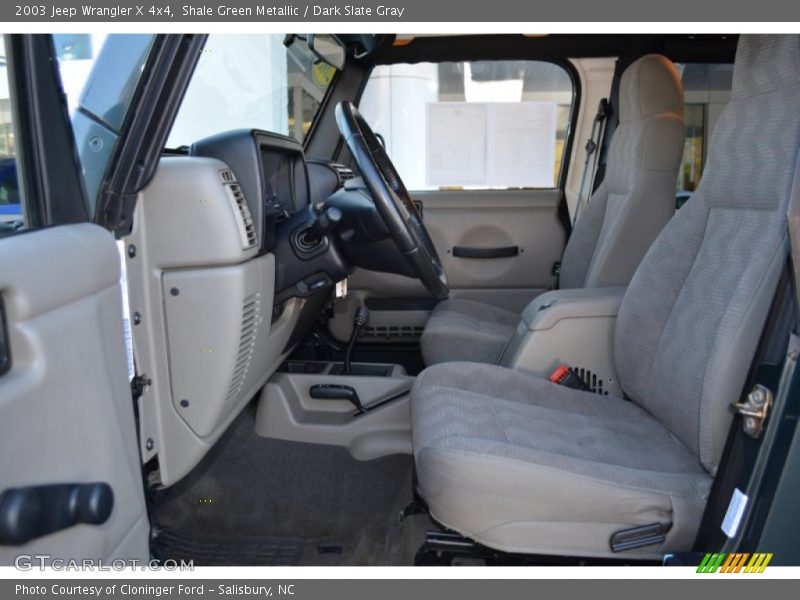 Shale Green Metallic / Dark Slate Gray 2003 Jeep Wrangler X 4x4