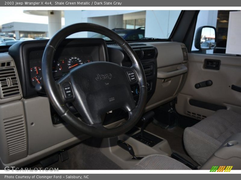 Shale Green Metallic / Dark Slate Gray 2003 Jeep Wrangler X 4x4