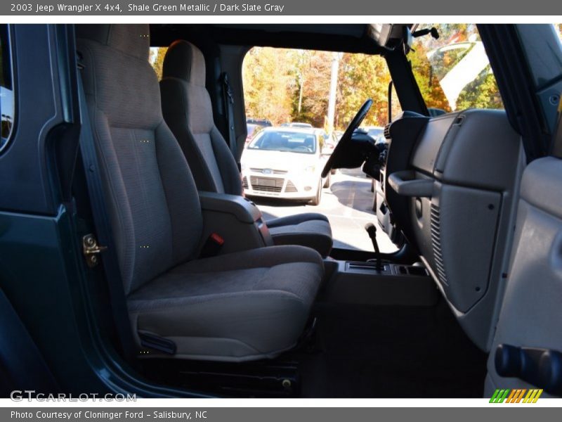 Shale Green Metallic / Dark Slate Gray 2003 Jeep Wrangler X 4x4