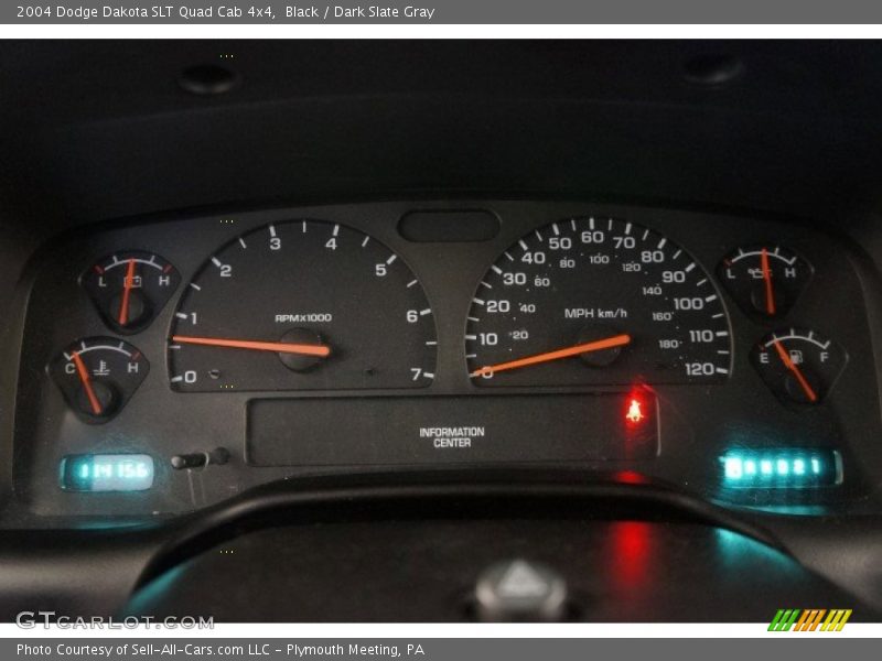 Black / Dark Slate Gray 2004 Dodge Dakota SLT Quad Cab 4x4