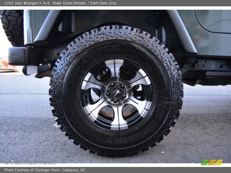 Shale Green Metallic / Dark Slate Gray 2003 Jeep Wrangler X 4x4
