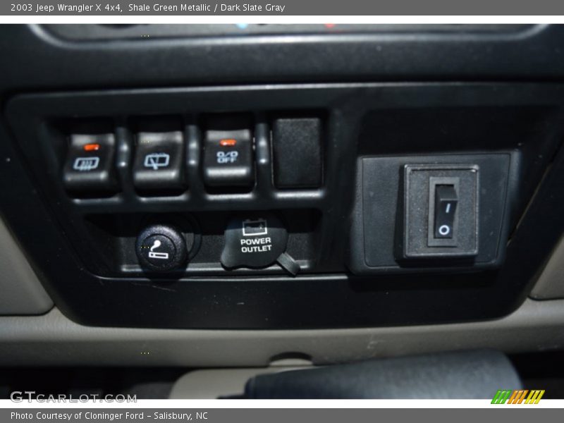 Shale Green Metallic / Dark Slate Gray 2003 Jeep Wrangler X 4x4