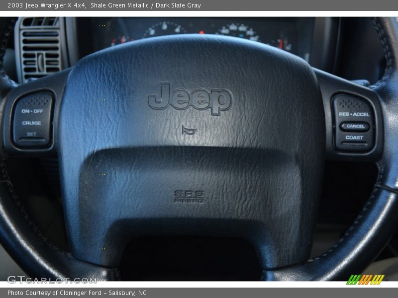 Shale Green Metallic / Dark Slate Gray 2003 Jeep Wrangler X 4x4