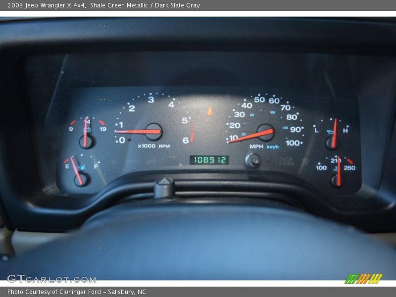 Shale Green Metallic / Dark Slate Gray 2003 Jeep Wrangler X 4x4