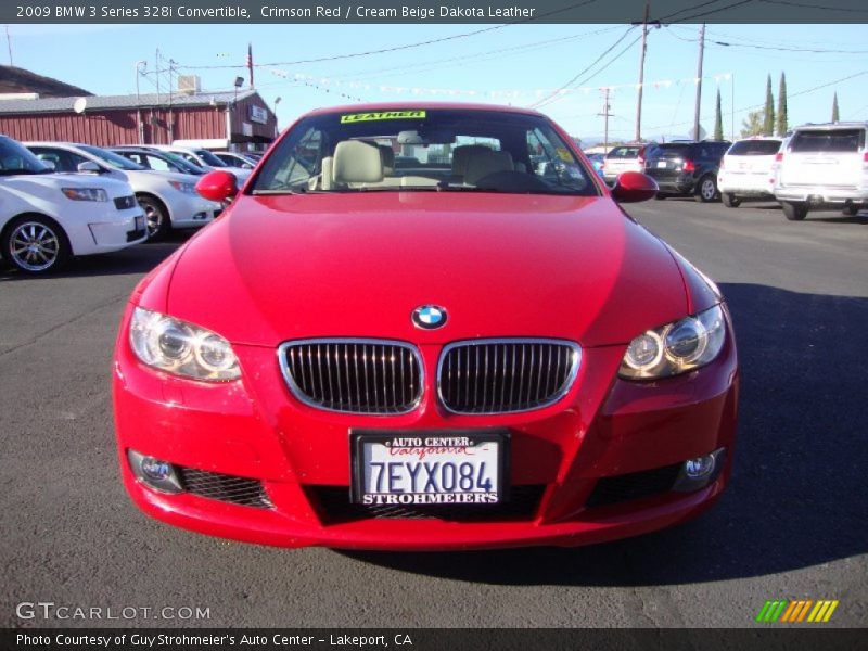 Crimson Red / Cream Beige Dakota Leather 2009 BMW 3 Series 328i Convertible