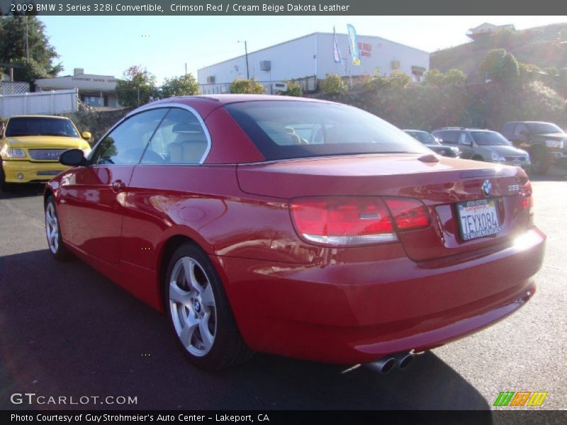 Crimson Red / Cream Beige Dakota Leather 2009 BMW 3 Series 328i Convertible