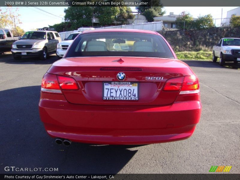 Crimson Red / Cream Beige Dakota Leather 2009 BMW 3 Series 328i Convertible