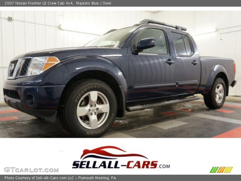 Majestic Blue / Steel 2007 Nissan Frontier LE Crew Cab 4x4