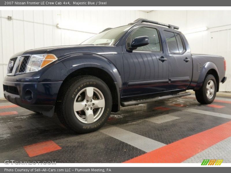 Majestic Blue / Steel 2007 Nissan Frontier LE Crew Cab 4x4