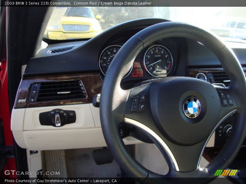 Crimson Red / Cream Beige Dakota Leather 2009 BMW 3 Series 328i Convertible