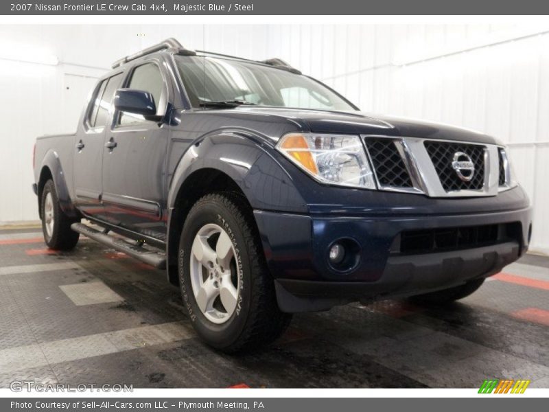 Majestic Blue / Steel 2007 Nissan Frontier LE Crew Cab 4x4