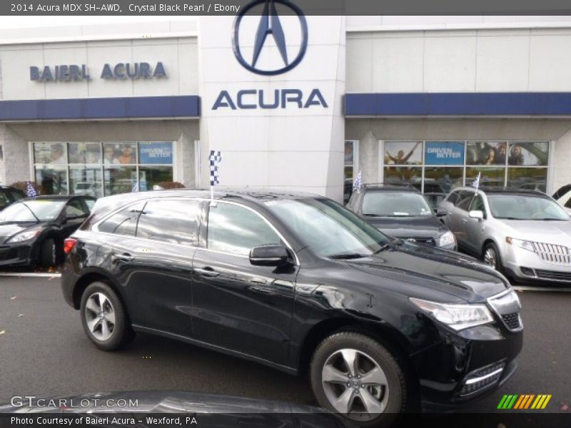 Crystal Black Pearl / Ebony 2014 Acura MDX SH-AWD