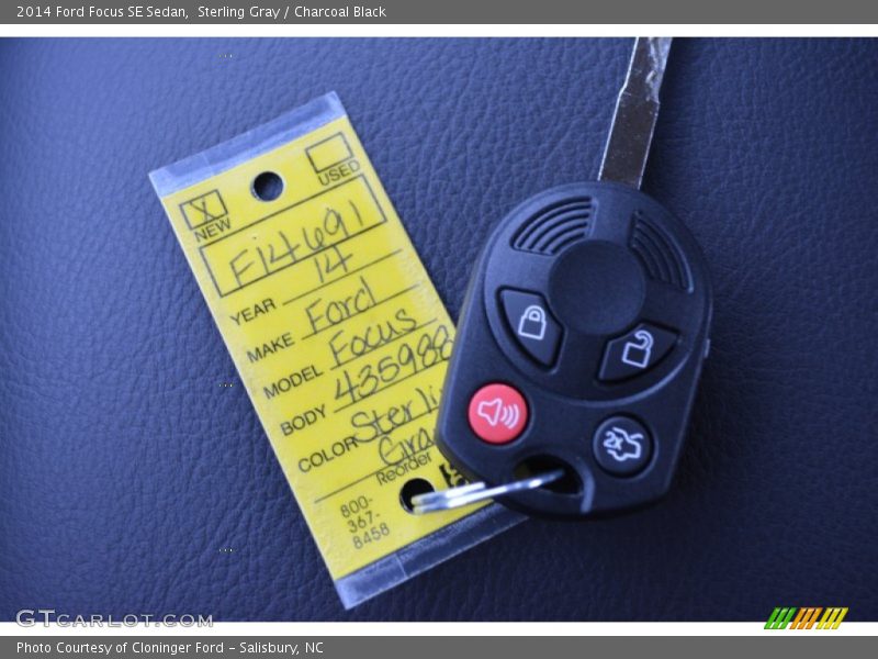 Sterling Gray / Charcoal Black 2014 Ford Focus SE Sedan