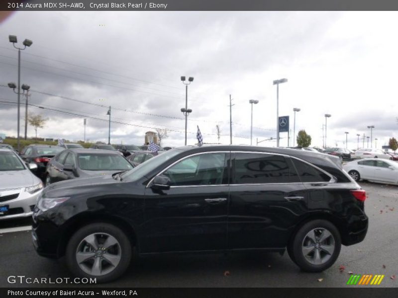 Crystal Black Pearl / Ebony 2014 Acura MDX SH-AWD