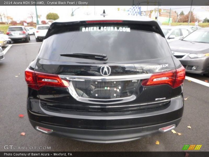 Crystal Black Pearl / Ebony 2014 Acura MDX SH-AWD