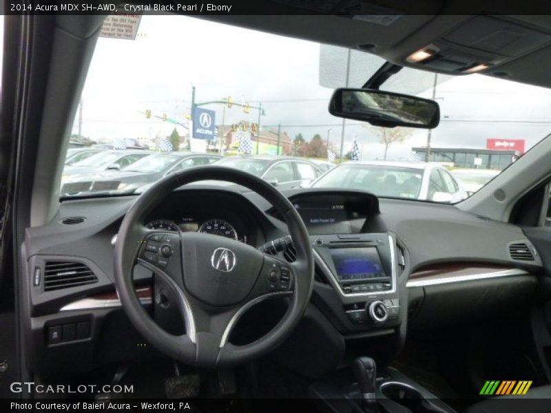 Crystal Black Pearl / Ebony 2014 Acura MDX SH-AWD