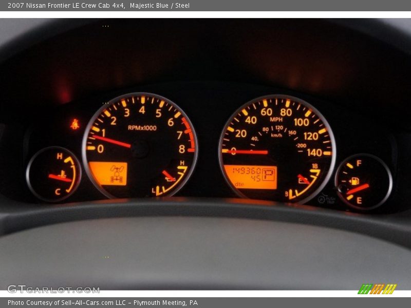 Majestic Blue / Steel 2007 Nissan Frontier LE Crew Cab 4x4